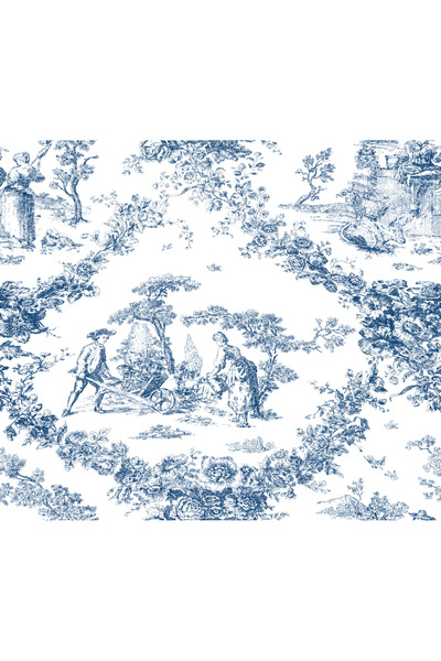 Novinqa Fransız Kır Hayatı Desenli Baskılı Kumaş