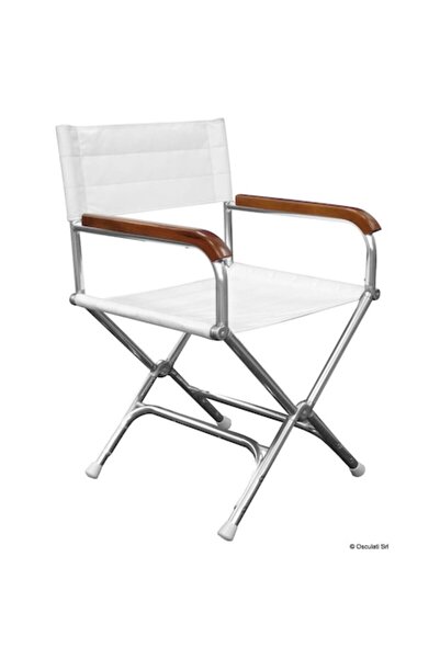 OSCULATI Anodized aluminum folding chair 54x50x87, White