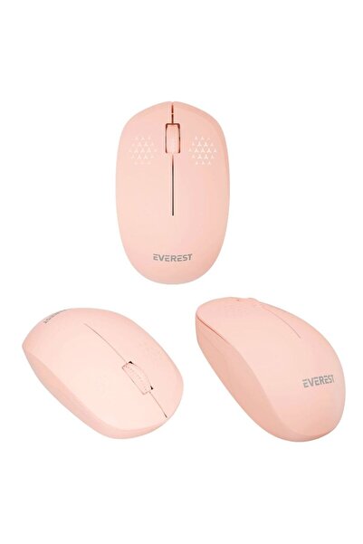 Luminoo EVEREST KABLOSUZ VE BLUETOOTH MOUSE PASTEL PEMBE