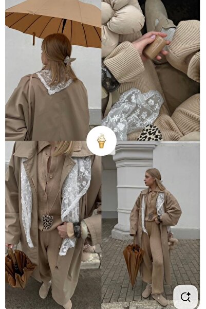 VENÜS MODA by Pınar White Lace Shawl/Scarf/Bandana New Season Combination Accessory 1 Meter X 50 cm