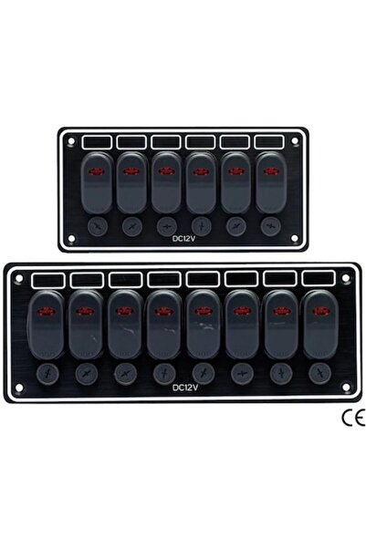 GFN LED Electric Panel with 8 Switches and Fuses - IP65