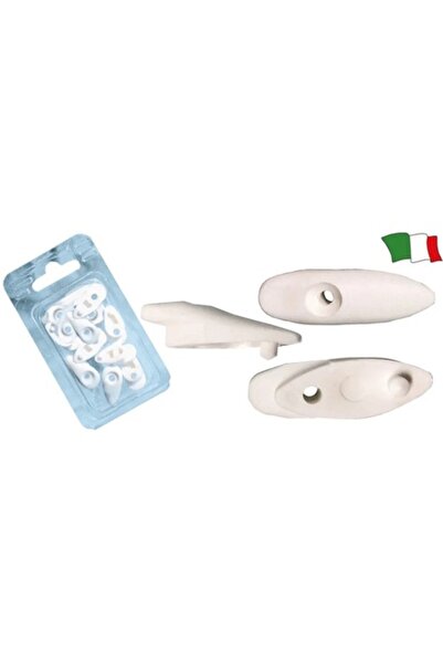 GFN Nasturi din plastic albi, 50 bucăți, formă de lacrimă, 13x40 mm