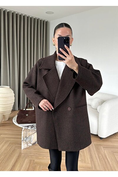 manana fashion Fish Scale Medium Size Oversized Coat