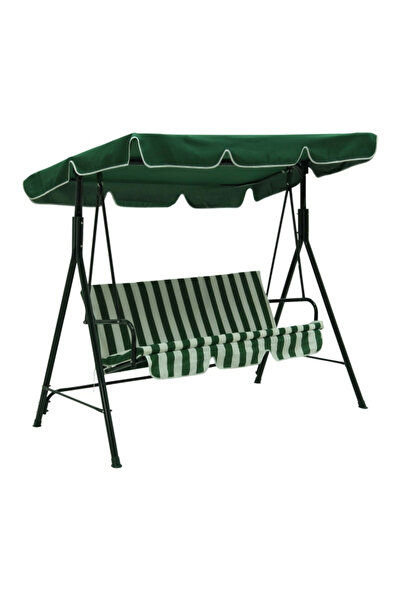 KlaussTech Balansoar/scaun balansoar pentru grădină, terasă, 3 locuri, 178 x 153 x 106 cm, structură metalică