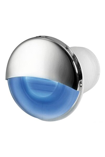 OSCULATI Lampă de curtoazie rotundă încastrată cu LED-uri albastre,