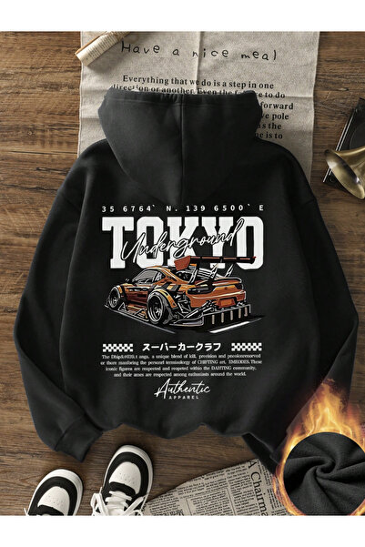 COHERENT Unisex Γυναικεία/Ανδρικά UNDERGRAUND Προσαρμοσμένο Έγχρωμο Φούτερ με...