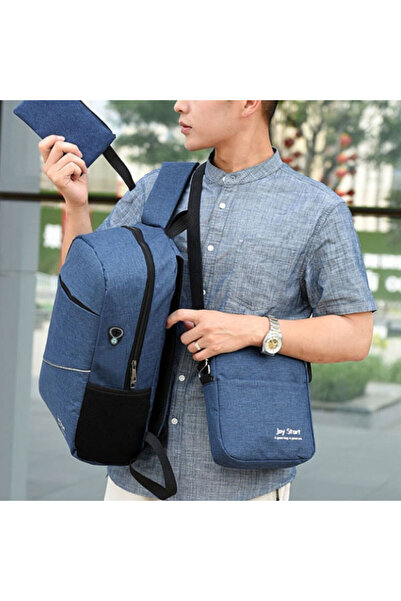 Muchmy Traveler Backpack Set 3pcs Adjustable Straps USB Port LAptop Traveling Bags