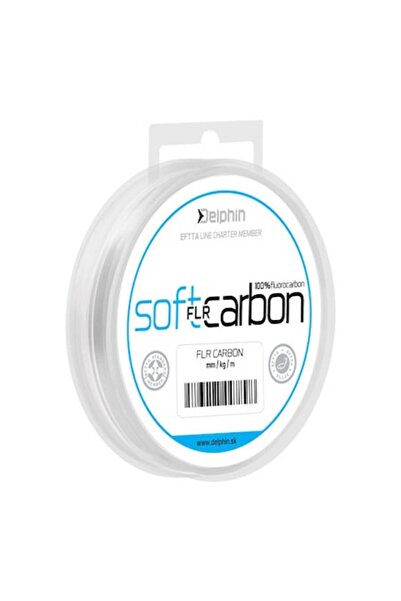 DELPHİN Fir de pescuit SOFT FLR CARBON, 100% fluorocarbon, 6,8 kg, 150 m, tra...