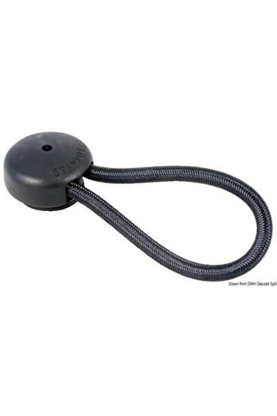 OSCULATI Cârlige elastice 80 mm, negre