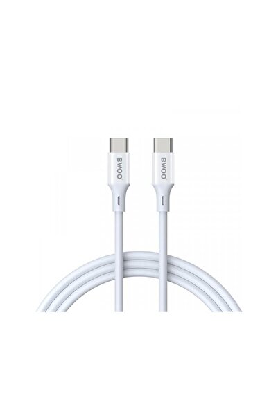 Bwoo Cablu Date si Incarcare USB-C - USB-C X282 60W 1m Alb