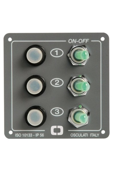 OSCULATI panou de control cu ​​3 comutatoare resetabile