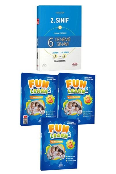 Editör Yayınevi 2. Sınıf Deneme Sınavı+Fun&Learn İngilizce (Course+Activity B...