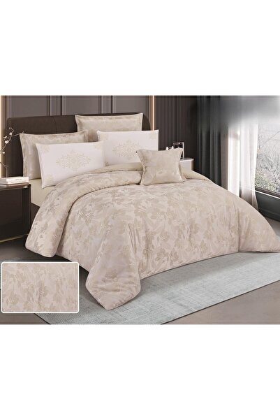 alzawia مفرش ديلارا المطرز بالكامل نفرين 7قطع 260*240