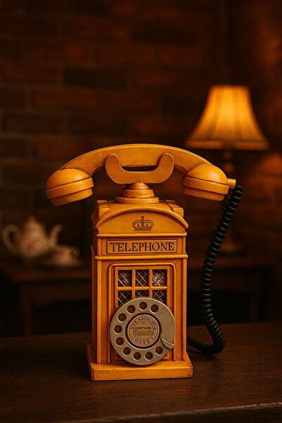 VALENZA STORE Dekoratif Metal Ahizeli Telefon Kumbara