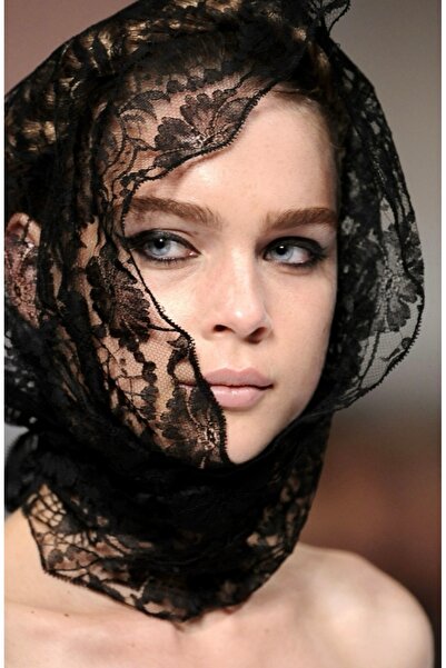 VENÜS MODA by Pınar White Lace Shawl/Scarf/Bandana New Season Combination Accessory 1 Meter X 50 cm