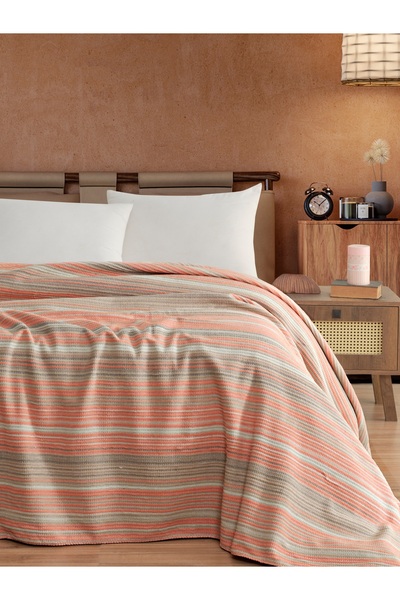 Vicuna Home Pamuklu Çift Kişilik Battaniye