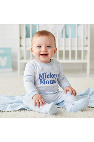 Bebelul Body din bumbac Mickey Mouse 3 luni+