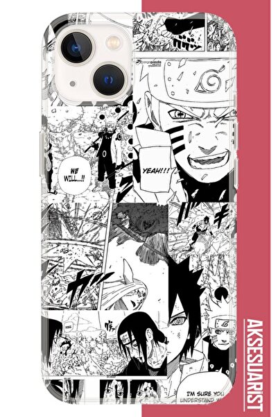 Iphone 13 - 14 Compatible Naruto Collage Pattern Silicone Case