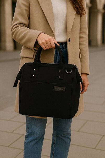 Bambus Askılı Termal Günlük Seyahat El Çantası