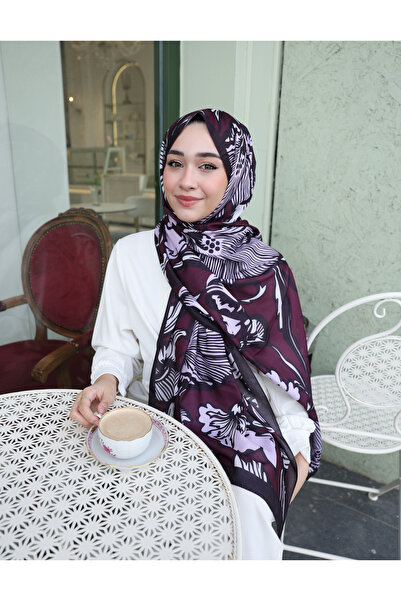 Ms Chose Çiçek Desenli Soft Pamuk Şal