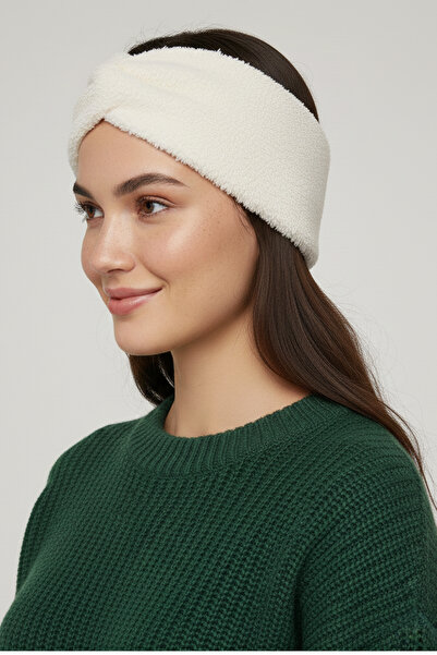 Leiste Plush Bandana Stretchy Cross-Tied Sports Sweat Hair Band Plush Makeup Bandana Ear Protector