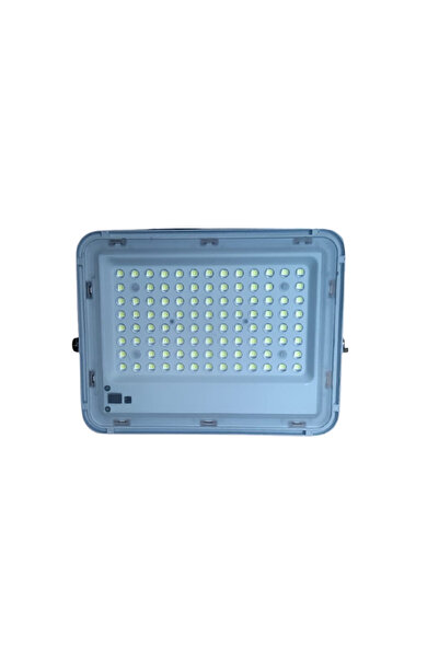 KlaussTech Proiector LED de exterior cu panou solar și telecomandă, 60 W, dur...