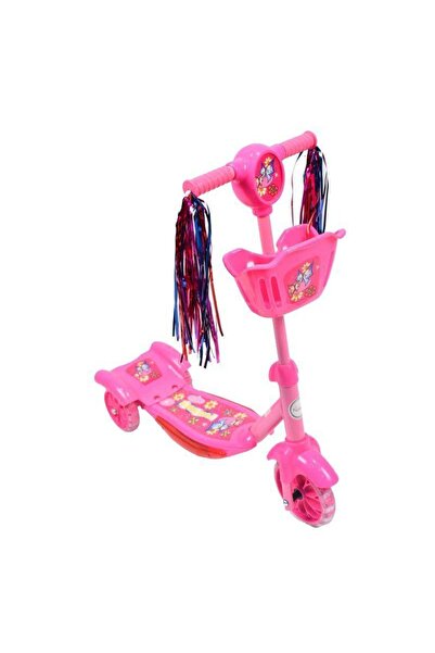 My modern game Small children's light-up scooter with sound effects and lights, 3 wheels, multi-colored