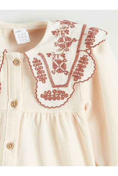 LC Waikiki Bebe Yaka Kız Bebek Elbise