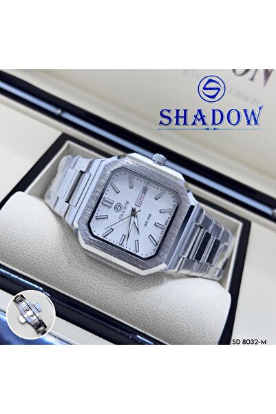 SHADOW Elegant Men's Watch - Octagonal Square Case - Day & Date Function