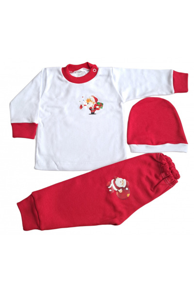 Bubu Kids Creations 3-piece Baby Christmas Outfit (Made in Romania)