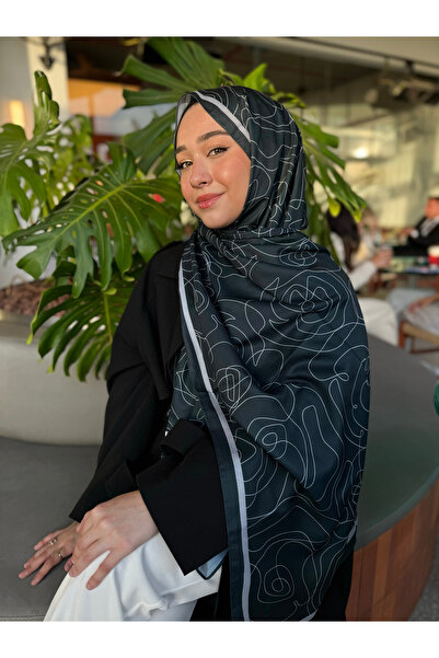 Ms Chose شال قطني ناعم منقوش بالورد