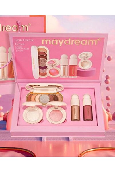 MAYDREAM مجموعة مكياج الوجه PH-1338 ظلال العيون + هايلايتر + أحمر الخدود