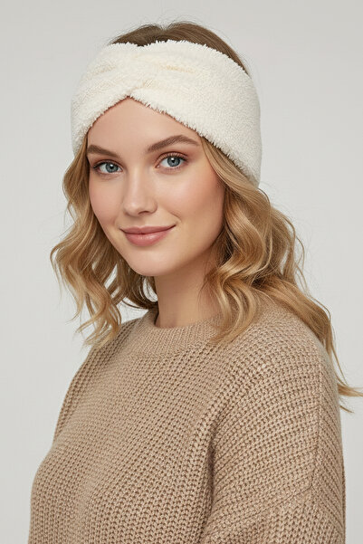 Leiste Plush Bandana Stretchy Cross-Tied Sports Sweat Hair Band Plush Makeup Bandana Ear Protector