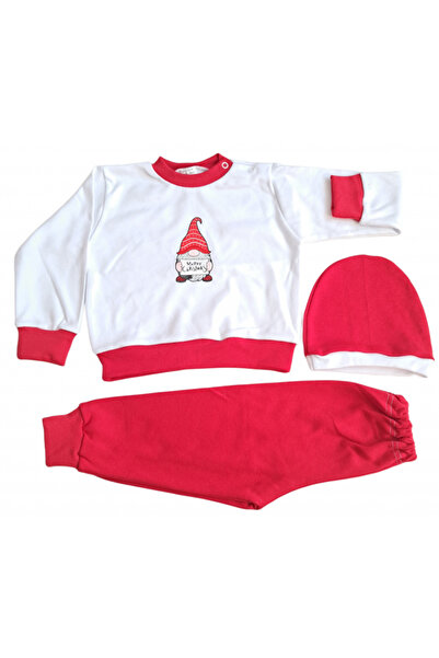 Bubu Kids Creations Christmas costume for babies, consisting of 3 pieces (made in Romania) - 9-12 months