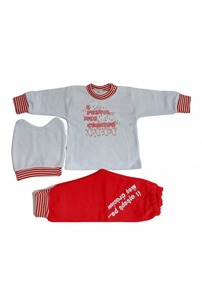 Bubu Kids Creations Costum de Crăciun pentru bebeluși, format din 3 piese - F...