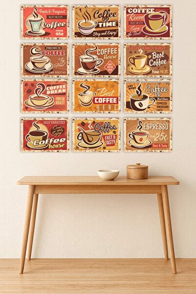 UNT Set de decor pentru cafenea vintage 12 piese