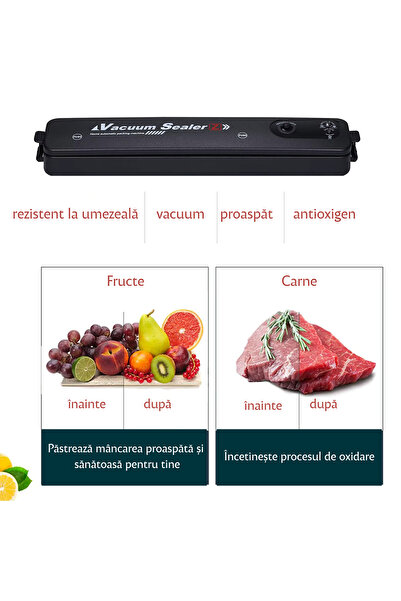 Mirunia Food Vacuum Sealer – Dry/Wet Vacuum, Quick Sealing, Fresh Keeping, Anti-Oxidation