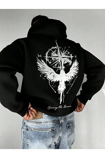 COHERENT Unisex Ανδρικό/Γυναικείο πολύχρωμο φούτερ με κουκούλα από βαμβάκι με...