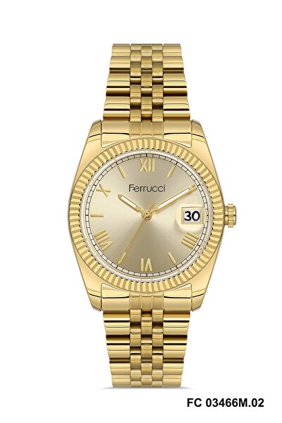 Ferrucci Gold Color Women's Wristwatch and Bracelet