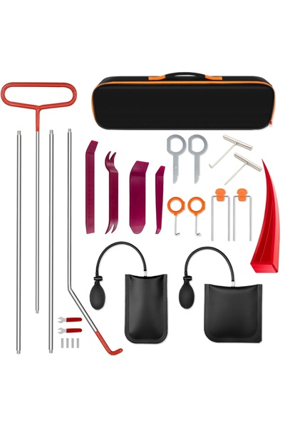 TECHSTAR Kit profesional de deschidere a ușii auto 170 cm – 26 piese cu tijă ...