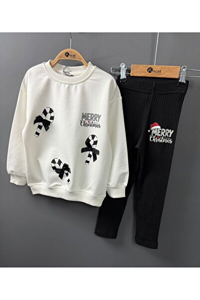 STAR GOGO KİDS Merry Christmas 2 Piece Girls' Set