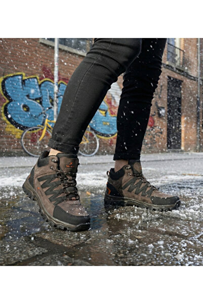 Bonjey Muške smeđe čizme za van, garantovano Otpornost na vodu zima Treking p...