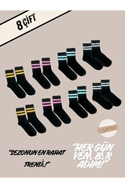 BLGN SOCKS GENÇ 8Lİ KOLEJ ÇORAP