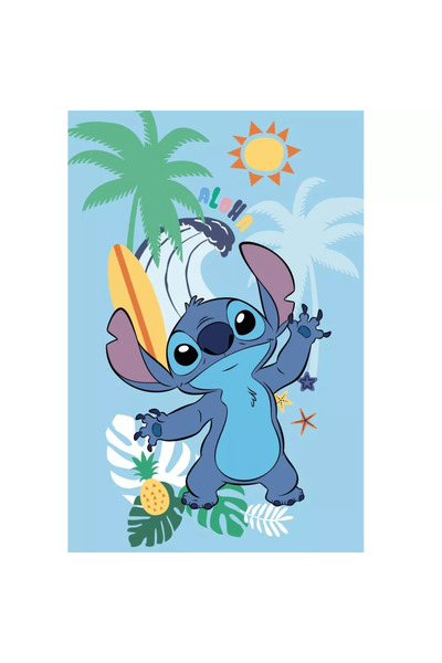 Lilo & Stitch Fleece blanket, Lilo and Stitch Summer, 100 x 150 cm
