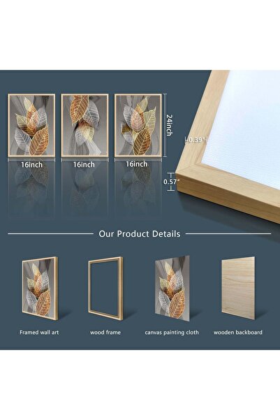 ALAYRA International لوحة فنية جدارية من الخشب الطبيعي مؤطرة - مطبوعات أوراق ...