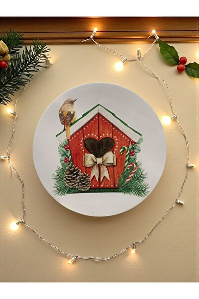 unique florya Duvar Tabağı Yılbaşı Yeniyıl Koleksiyonu Duvar Süsü Dekoratif T...