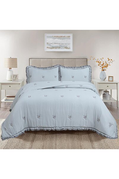 Bikaya Home Perla Double Bedspread Set - 240X260 cm - with Pvc Bag - Daily and Dowry