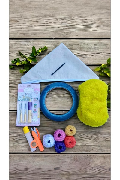 Punchistanbyuyc 14 cm Yuvarlak Sihirli/iğneli/Telli Punch Kasnak Nakış Kiti ,...