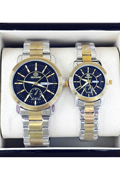 SHADOW Luxurious Couple Watch Set - Day & Date Function (Arabic/English) - Multi-Dial Design