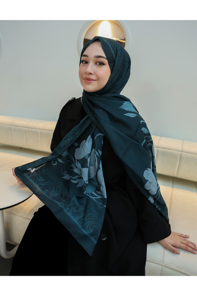 Ms Chose Çiçek Desenli Soft Pamuk Şal